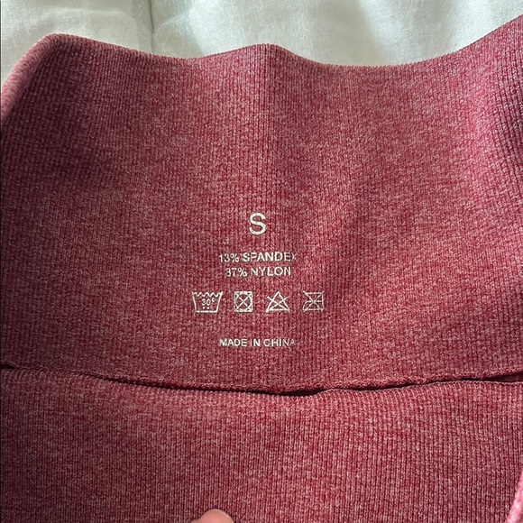 NVGTN Maroon High-Waisted Gym Shorts - Picture 2 of 3